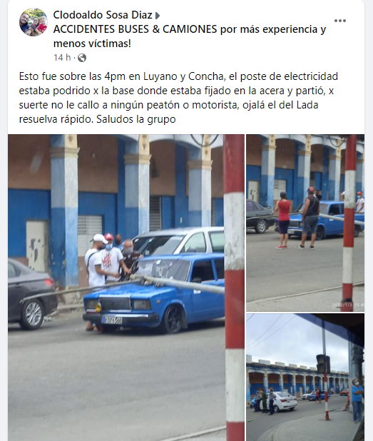 Publicación en redes sociales.